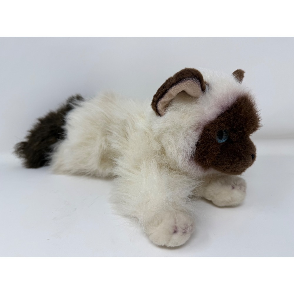 Aurora Persian Himalayan Cat Realistic Life Like Blue Eyes Plush Stuffed Animal